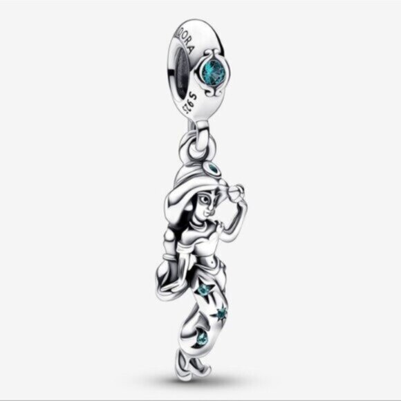 Authentic Pandora Disney Aladdin Princess Jasmine Dangle Charm - Picture 1 of 4